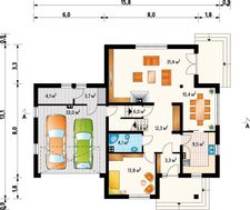 Комфортный коттедж для большой семьи с пятью спальнями и гаражом на два авто