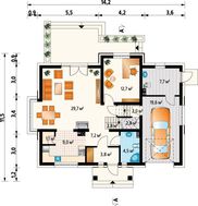 Прекрасный загородный дом с площадью 200 m²