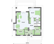 Проект классического дома с мансардой и стильным балконом