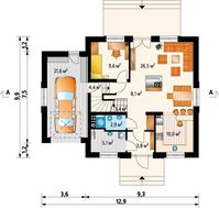 Уютный двухэтажный коттедж с балконом и террасой