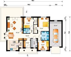 Просторная загородная усадьба с четырьмя комнатами