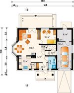 Проект в классическом стиле дома с мансардой