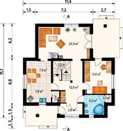 Красочный особняк с четырьмя спальнями