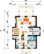 Эксклюзивный двухэтажный коттедж с изящным экстерьером