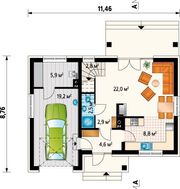 Привлекательный особняк с просторной гостиной зоной