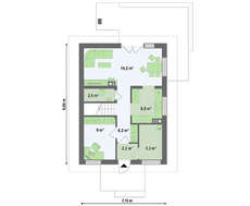 Проект малогабаритного дома для узкого участка