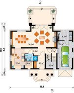 Привлекательный особняк в классическом стиле с пятью спальнями