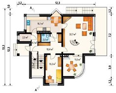 Трехэтажный жилой дом с уникальной планировкой