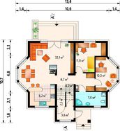 Проект уютного дома с цокольным этажом