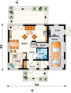 Уютный двухэтажный коттедж с просторной гостиной