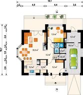 Проект красивого коттеджа 11 на 14