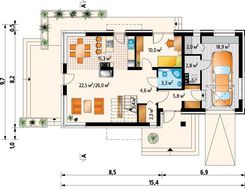 Проект дома в традиционном стиле с элементами модерна
