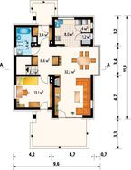 Светлый классический коттедж с мансардой