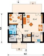 Уютный дом в два этажа для тесной городской застройки