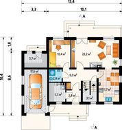Проект яркого дома в два этажа площадью 165 кв.м