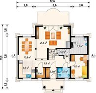 Великолепный загородный коттедж с мансардой