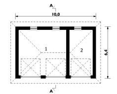 Проект гаража на 3 авто 6 на 10