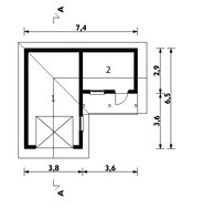 Проект отдельного гаража с кладовой