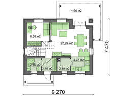 Проект большой дачи в классическом стиле