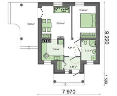 Проект комфортного гостевого домика