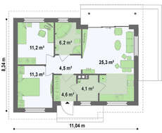 Проект недорогой в строительстве дачи