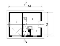 Проект гаража с жилым помещением в мансарде