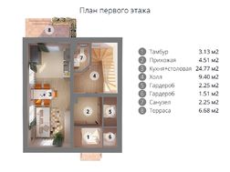 Проект стильного особняка площадью 100 м2