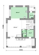 Проект суперсовременного коттеджа на два этажа