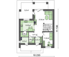 Стильный проект современного дома с кирпичным фасадом
