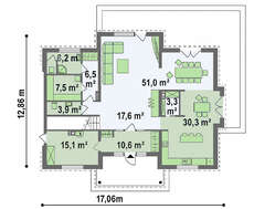 Проект представительного двухэтажного коттеджа