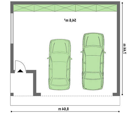 Минималистичный проект гаража на две машины