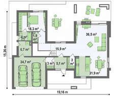 Роскошный проект небольшого особняка
