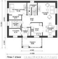 Двухэтажный особняк со спальней для гостей