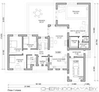 Стильное современное здание для загородного отдыха