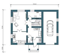 Проект компактного дома с рациональным распределением площадей