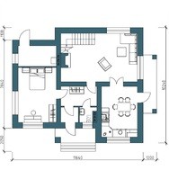 Двухэтажный коттедж с пятью спальнями и красивым балконом