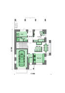 Проект дома из кирпича с мансардой и гаражом