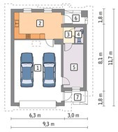 Проект уютного гаража на 2 машины