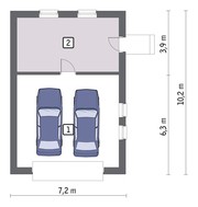 Проект превосходного гаража на 2 машины