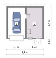 Проект небольшого красивого гаража