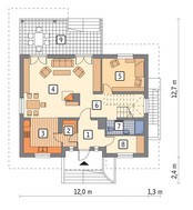 Проект презентабельной усадьбы с гаражом на 1 авто