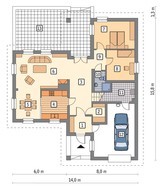 Проект коттеджа на 6 спален