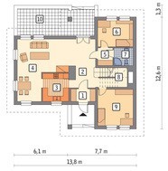 Проект красивого дома с гаражом