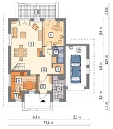 Красивый дом на 6 спален с гаражом