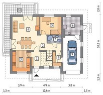 Двухэтажный особняк с гаражом