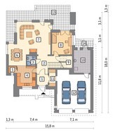 Проект стильного двухэтажного особняка