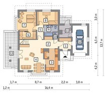 Проект красивого дома на 2 этажа