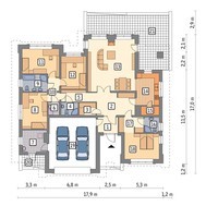 Проект оригинальной одноэтажной усадьбы