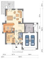 Проект современного дома с террасой на втором этаже