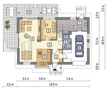 Проект изящного просторного строения на 5 спален